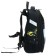 School backpack 38 x 30 x 16 cm, ergonomic back, Stavia "rally", black