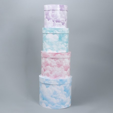 A set of hats for flowers 4 in 1, gift packaging, “clouds”, 14 x 13 cm - 20 x 17.5 cm-4