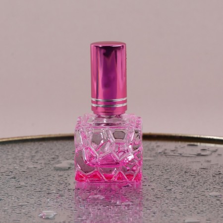 Relief -glass glass bottle, with a sprayer, 8 ml, color mix-5