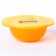 Banana yummy feeding plate, with lid, yellow color