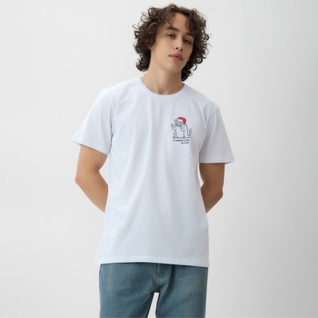 Male T -shirt KAFTAN "Promise" White, p. 3XL-4