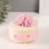 Musical Mechanical Monkey Casket "Delicate Roses" Milk 12x13.5x10.5 cm