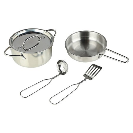 Children's wooden game kitchen "Bloom Style" with 4 objects of dishes-15