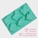 Silicone form for baking shares "transport", 30 × 17.5 cm, 6 cells (9 × 5.5 × 3.5 cm), blue color