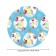 Tables on the table “Tints on a branch”, round, oxford, elastic band, size 140x140 cm, diameter 105-120 cm