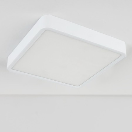 Lamp ceiling Elektrostandard, Fitta Led 18 W, 195x195x28 mm, IP20, white color-1