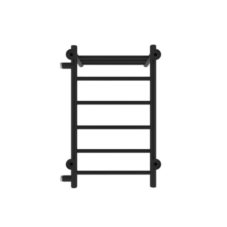 Water towel "Sanprise" Aurora P6, 400x700 mm, with a shelf, right, black matte-8
