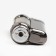 Gas lighter, turbo, piezo, silver