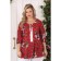 Female blouse, size 52, red color