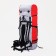 Tourist backpack, TAIF, 90 l, cord department, outer pocket, 2 side nets, gray/red color