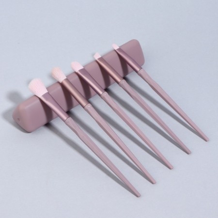 A set of makeup brushes, 5 objects, lilac color-5