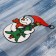 Stick for glass "Snowman with a Christmas tree" 8.5x13.5 cm