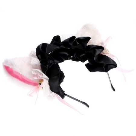 Carnival rim "anime ears" with a black bandage-1