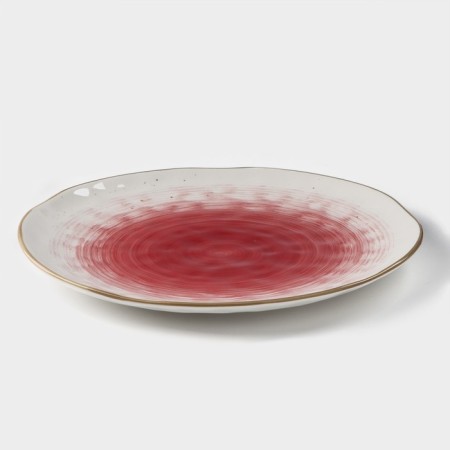 Porcelain shade "Cosmos", d = 27.5 cm, red color-1