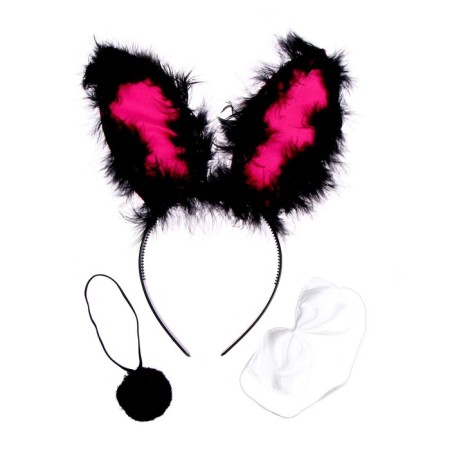 Carnival set "Bunny" 3 objects: rim, tail, butterfly