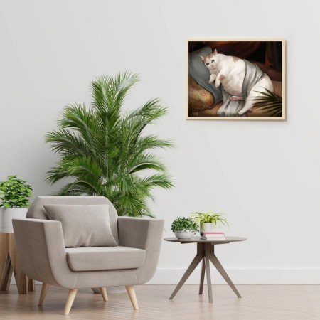 Picture on the numbers "Fat Cat", 40 × 50 cm, 23 colors-1