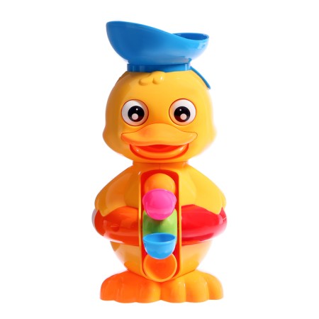 Swimming toy in the bathroom "Funny duckling", with mobile mechanisms-2