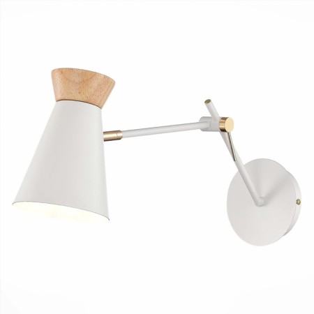 Wall lamp EVOLUCE. Sle1252-501-01. Alfeo. 1x60 W, E27, 12x30 cm, white color, golden