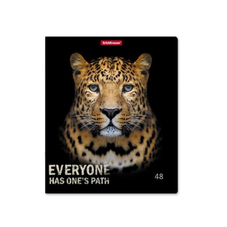 Notebook of 48 sheets in the Erichkrause Strong and Brave cage, cover coated cardboard, matte lamination, mix-2