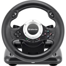 The steering wheel Defender Turbo Pro, wired, vibration, for PC, 2 pedals, USB