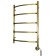 Domoterm electric heated towel rail "Calipso", 500 x 500 mm, 5 crossbars, rights, bronze