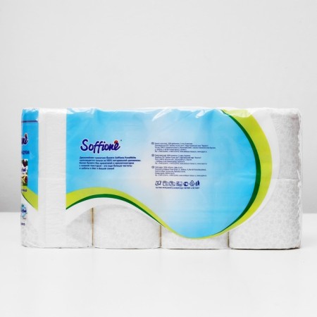 Soffione Pure White toilet paper, 2 layers, 8 rolls-2
