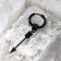 Piercing in the ear "Ring" arrow, d = 12 mm, black color