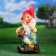 Garden figure "Dwarf with a rooster" 15x20x42 cm