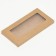 Box for tiles of chocolate, craft, window, confectionery packaging, 18 x 9 x 1.4 cm set 5 pcs