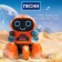 Musical Robot “Willie”, Russian voiceing, light effects, orange color