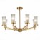Ceiling Ceiling ST LUCE. SL1233.302.08. Bitonto. 8x60 watts, E14, 76x76x50.7 cm, brass color