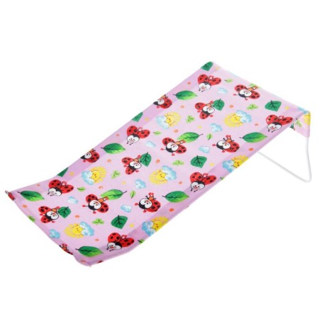Mill for bathing from a flannel, for a girl, pink, yellow color, mix drawing-1