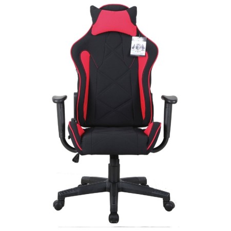 Brabix player "GT RACER GM-101", pillow, fabric, black/red-2
