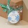 Decorative repression tape "Snow Vortion", green, 2 cm × 5 m