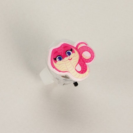 Ring with a spark "Cute snake" 3x3x3 cm-1