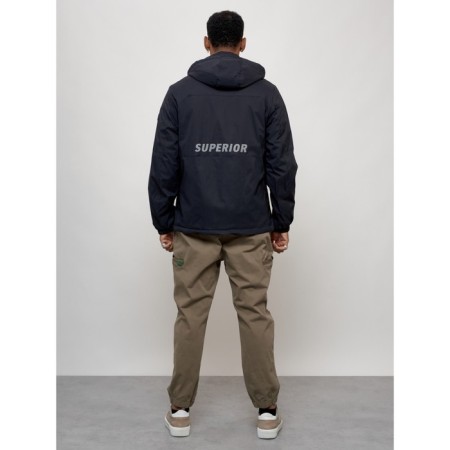 Sports male jacket, size 50, dark blue color-8