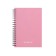 Notebook A6 (120 x 146 mm), 80 sheets in the cage on the crest Erichkrause "Pastel", plastic cover, offset unit, white 100%, mix