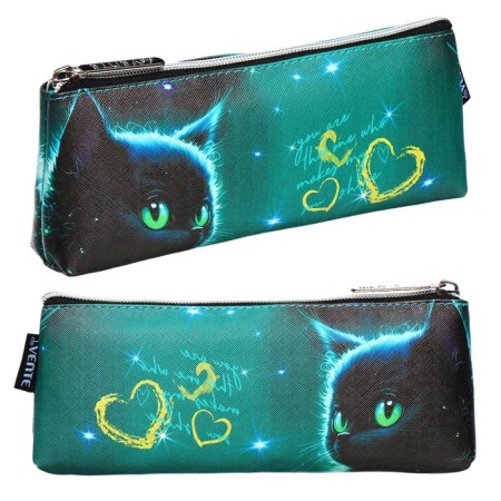 Penal is soft, 1 department, 80 x 210 x 35 mm, voluminous, artificial leather with anti -vandal texture, Devente Black Cat (with lining)
