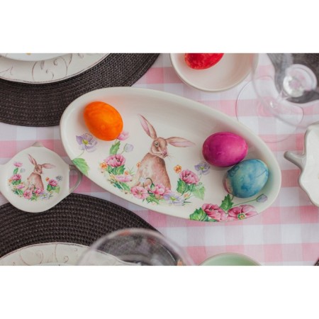 Bunny Dolyana dish, 28 × 14.5 × 3.5 cm, white color-6