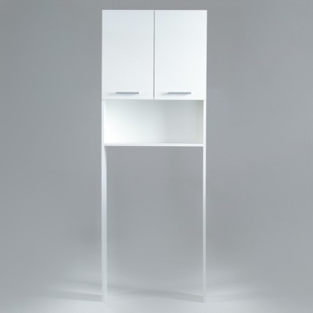 Bathroom rack, white, 55 x 23 x 185 cm-5