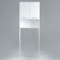 Bathroom rack, white, 55 x 23 x 185 cm