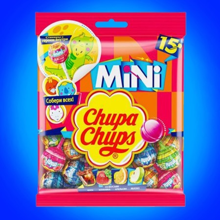 Caramel "Chupa Chups", mini, assorted, 90 g