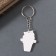Acryl keychain "Two cats in a glass" 3.9x2.9x0.2 cm