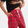 Pajama New Year's male KAFTAN "New Year", red/black color, size 52