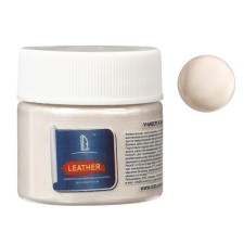 Acrylic paint on the skin and fabric Luxart Leather Perl, 20 ml, white mother