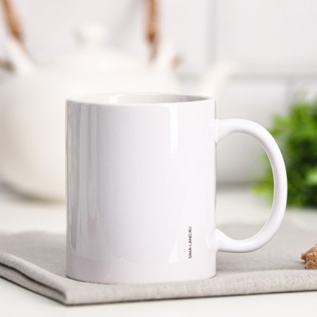 Mug with sublimation "honest alphabet", 320 ml-2