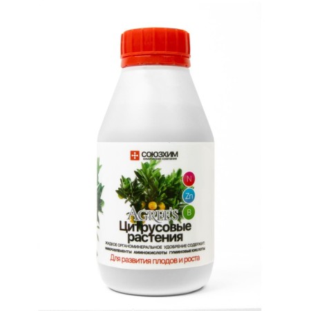 Organomineral fertilizer "Agree’s", citrus plants, 0.25 liters