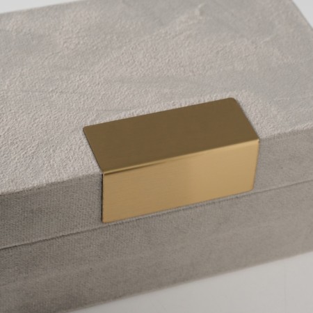 Casket Textile "Block" gray 12.2x18x8.2 cm-2