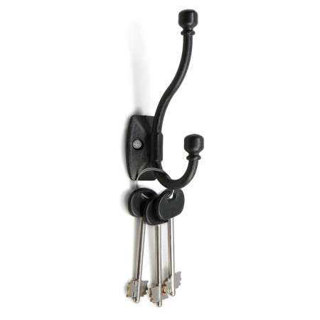 Furniture tundra hook TKD031, two -rod, black matte-1
