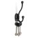 Furniture tundra hook TKD031, two -rod, black matte